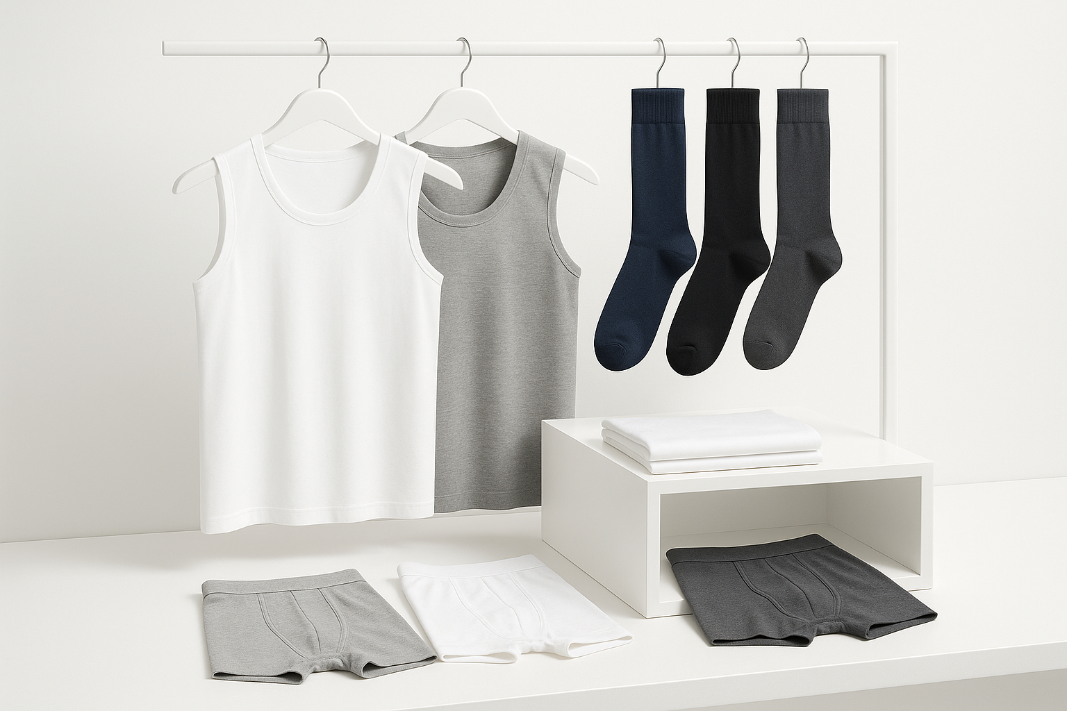 Men’s Fashion Essentials | Socks, Vests, Nightwear & Accessories