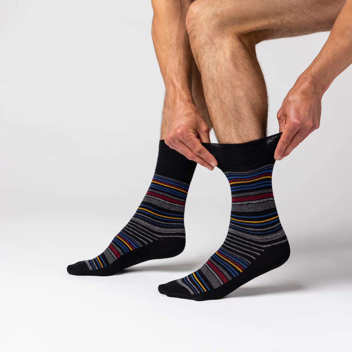 Gentle Grip Non Binding Mens Socks | Men's Non Binding Crew Socks | Men's Gentle Grip Socks Big Foot | Soft Honeycomb Socks Mens UK 6-11