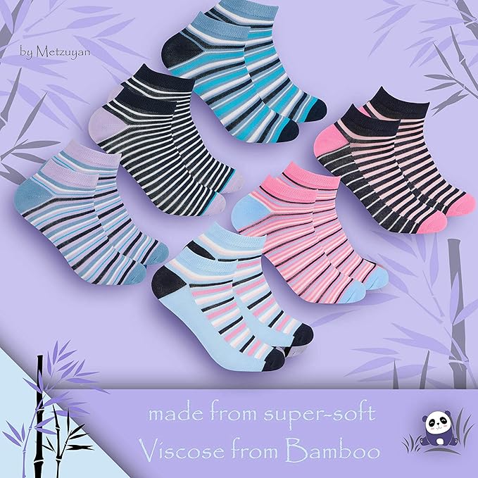 Panda Stick Best Bamboo Socks for Women | Premium Non Elastic Women Socks | Ladies Bamboo Socks | Natural Bamboo Trainer Liner & Spot Socks UK 4–8