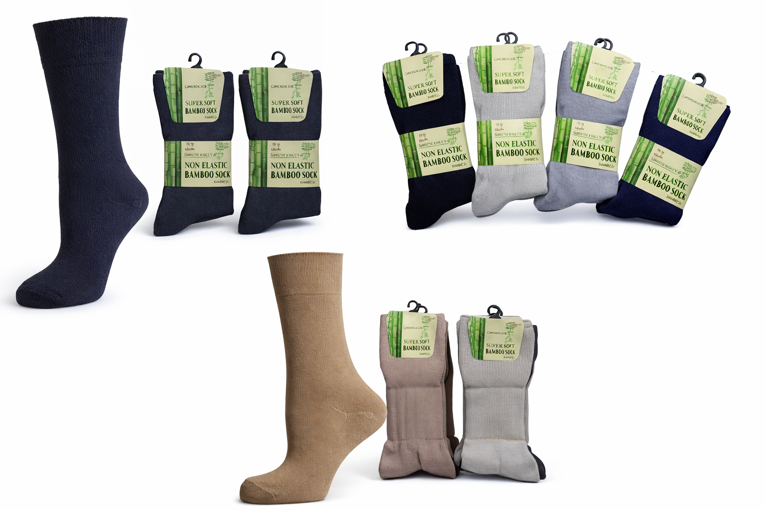 Bamboo Socks for Men | Mens Bamboo Loose Top Socks | Bamboo Socks | Premium Bamboo Socks Men | Non Elastic Anti Bacterial Socks Mens UK 6-11