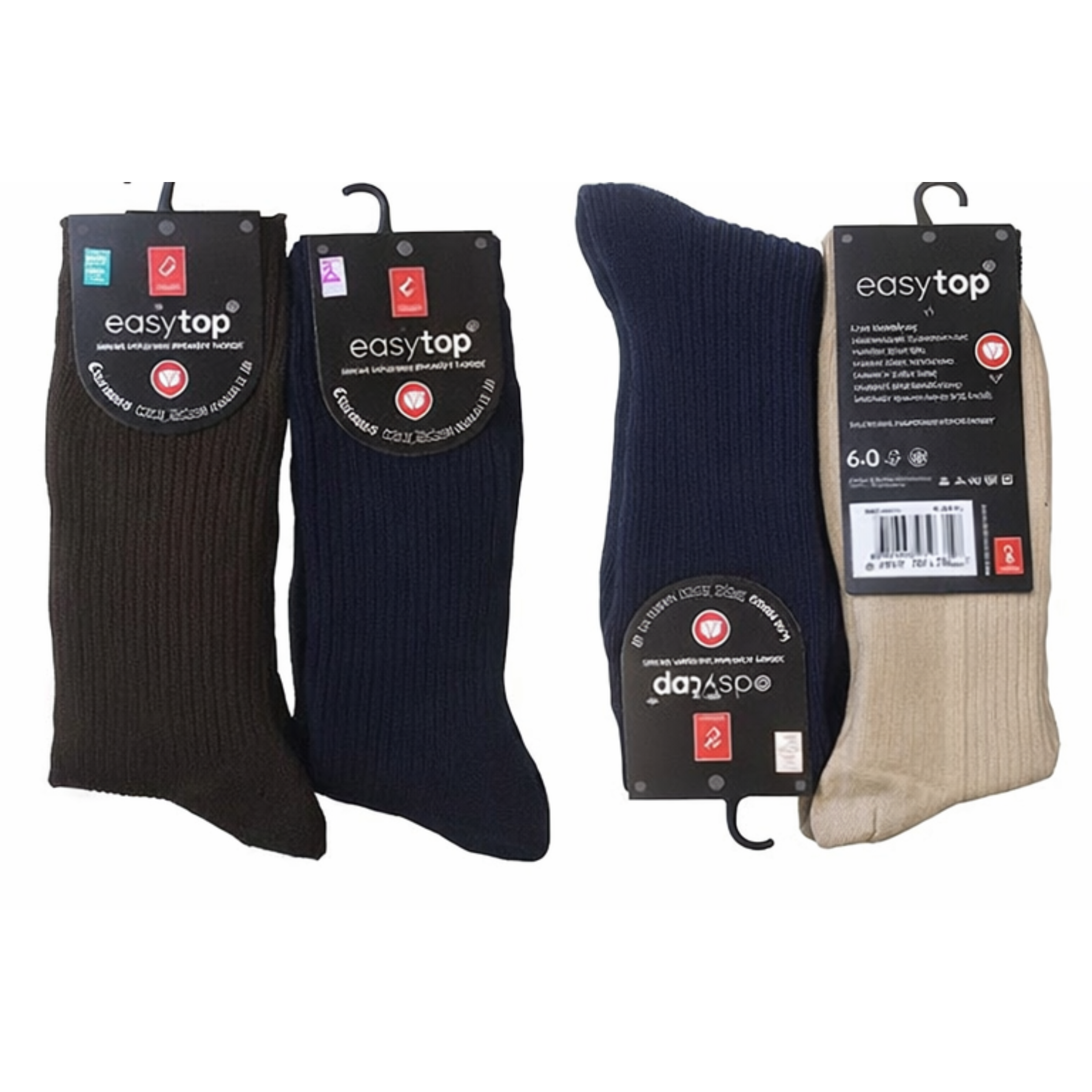 Premium Non Elastic Diabetic Socks | Best Non Binding Loose Top Black Socks Mens | Non Binding Socks Men's | Non-Elastic Cotton Rich No Binding Socks | Super Soft Mid Calf Men's Non Binding Socks | 6-11 UK