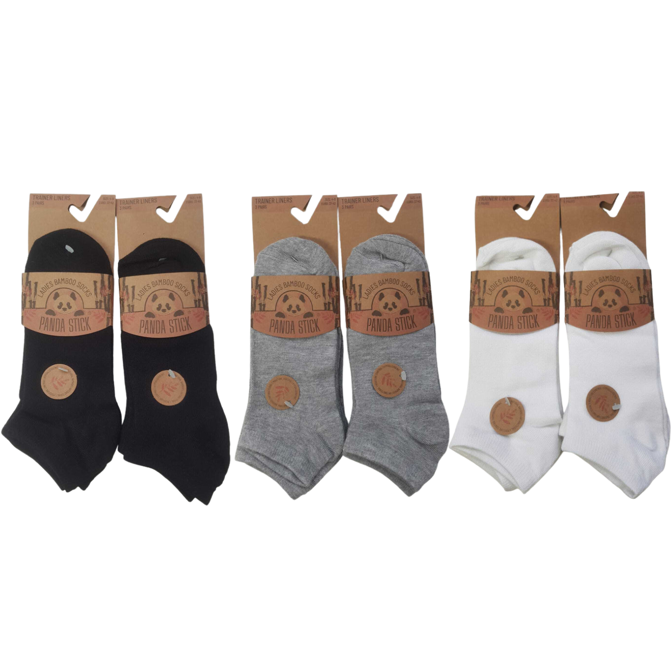 Pandastick Best Bamboo Socks for Women | Premium Non Elastic Women Socks | Ladies Bamboo Socks | Trainer Liner Ankle Socks Womens | Super Soft Ladies Socks 4-8 UK