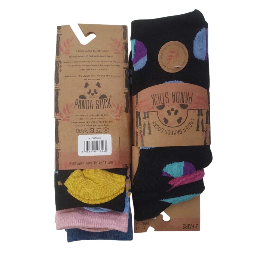 Best Bamboo Socks for Women | Premium Non Elastic Women Socks | Ladies Bamboo Socks | Ladies Abstract Designs Bamboo Socks for Healthier Feet by Pandastick Uk4-8