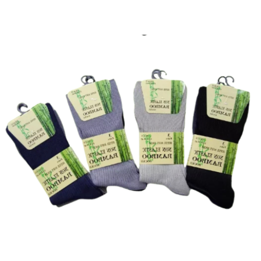 Mens Comfort Wear Black Bamboo Socks | Soft Anti Bacterial Socks | Mens Comfort Wear Black Bamboo Socks | Soft Anti Bacterial Socks UK 6-11