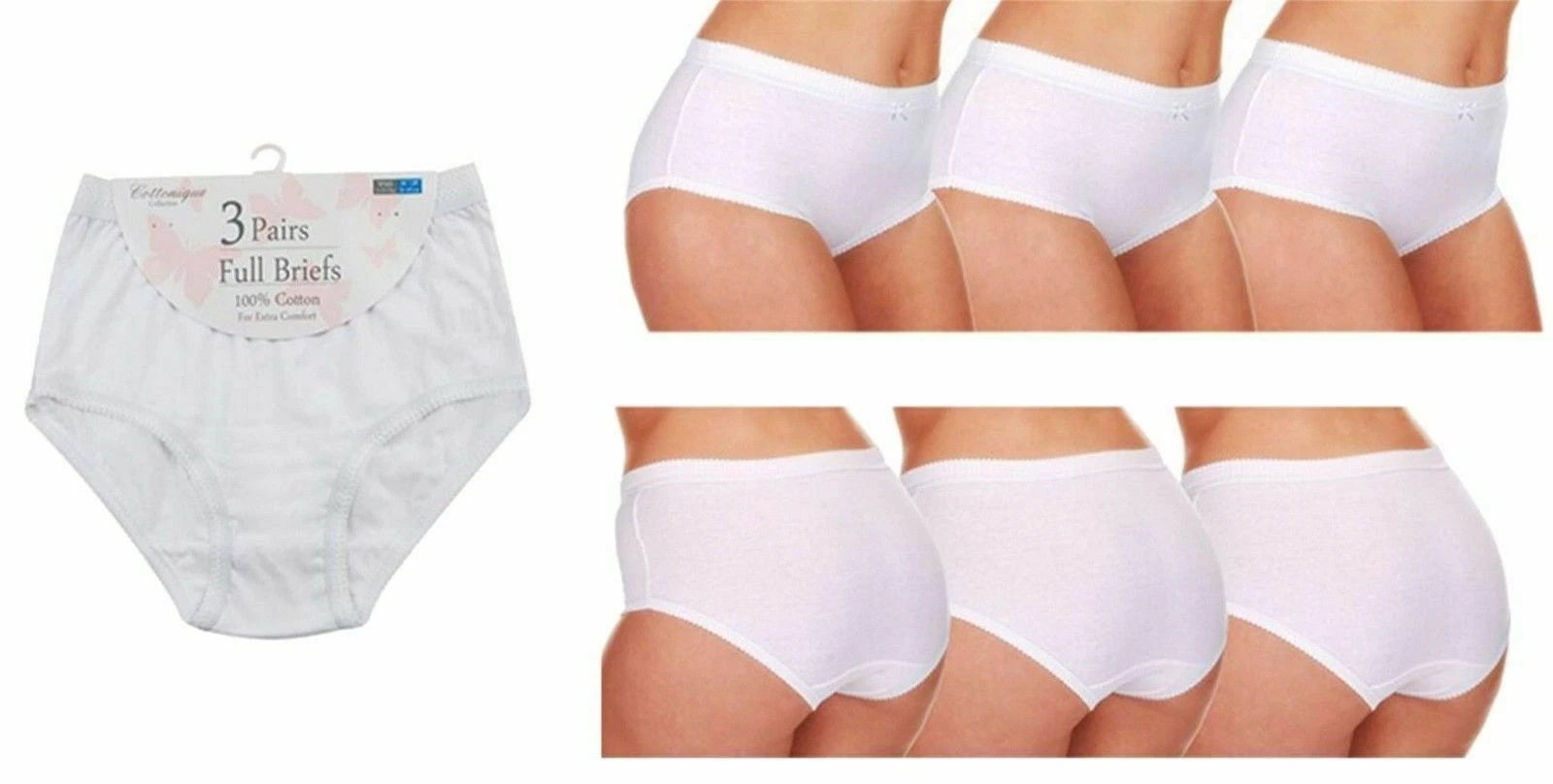 Best Underwear for Women | Womens Short Knickers | Ladies Knickers | Women's Ladies Briefs | Cotton Black Pastel White Underwear Loral by Cottonique