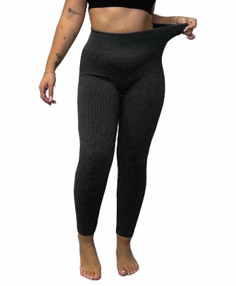 Brand New Ladies Soft Fleece | Ultra Warm Fleece for Women| Thermal Leggings Ladies | Lined Seamless Ribbed Knit Leggings S-Xl