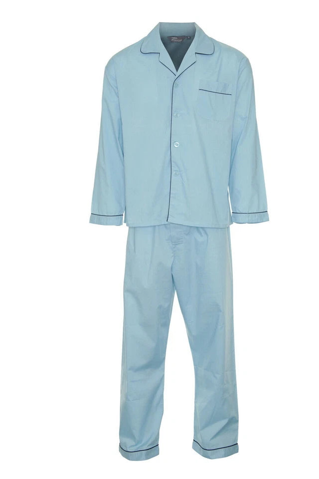 Men's Champion Plain Pyjama Set | Long Pyjama Set for Men | Soft Cotton Mens Set | Men's Traditional Long Pyjama Set S-3xl