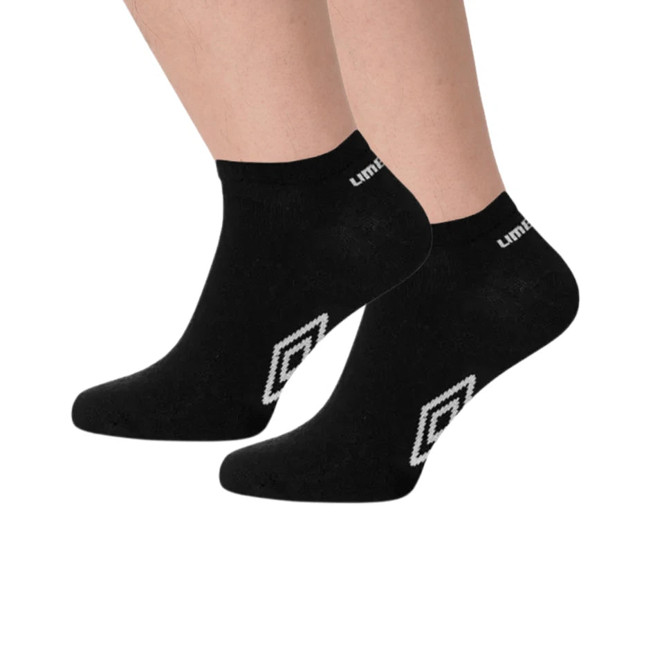 Best Ankle Socks for Men | Mens Trainer Socks | Premium Mens Socks | Mens Official Summer Umbro Trainer Liner Socks | Ankle Socks White Black Size 6-11