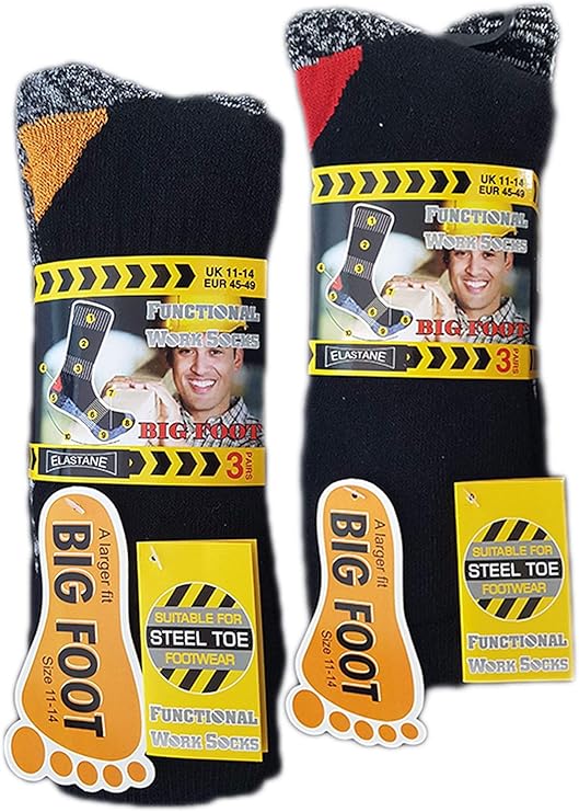 Mens Work Socks | Heavy Duty Work Socks | Mens Socks for Work | Heavy Duty Mens Socks for Functional Works | Steel Toe Socks Mens Uk 6-11