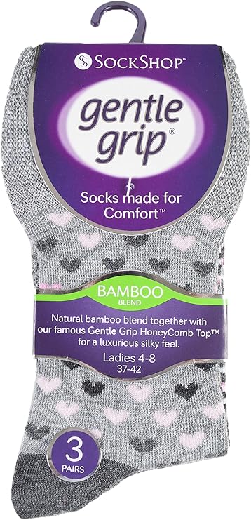 Gentle Grip Best Bamboo Socks for Women | Premium Non Elastic Women Socks | Ladies Bamboo Socks UK 4-8