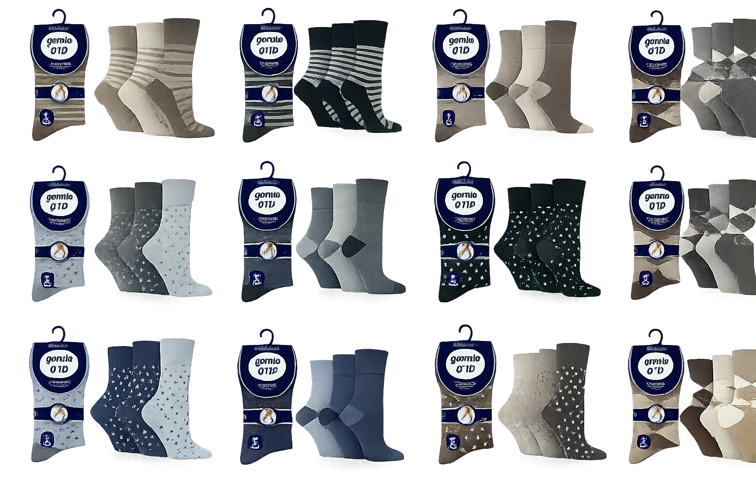 Gentle Grip Best Non Binding Socks Women | Non-Elastic Cotton Rich No Binding Socks | HoneyComb Top by SockShop | Top Socks Womens, Non Elastic Honeycomb Ladies Socks 4-8 UK