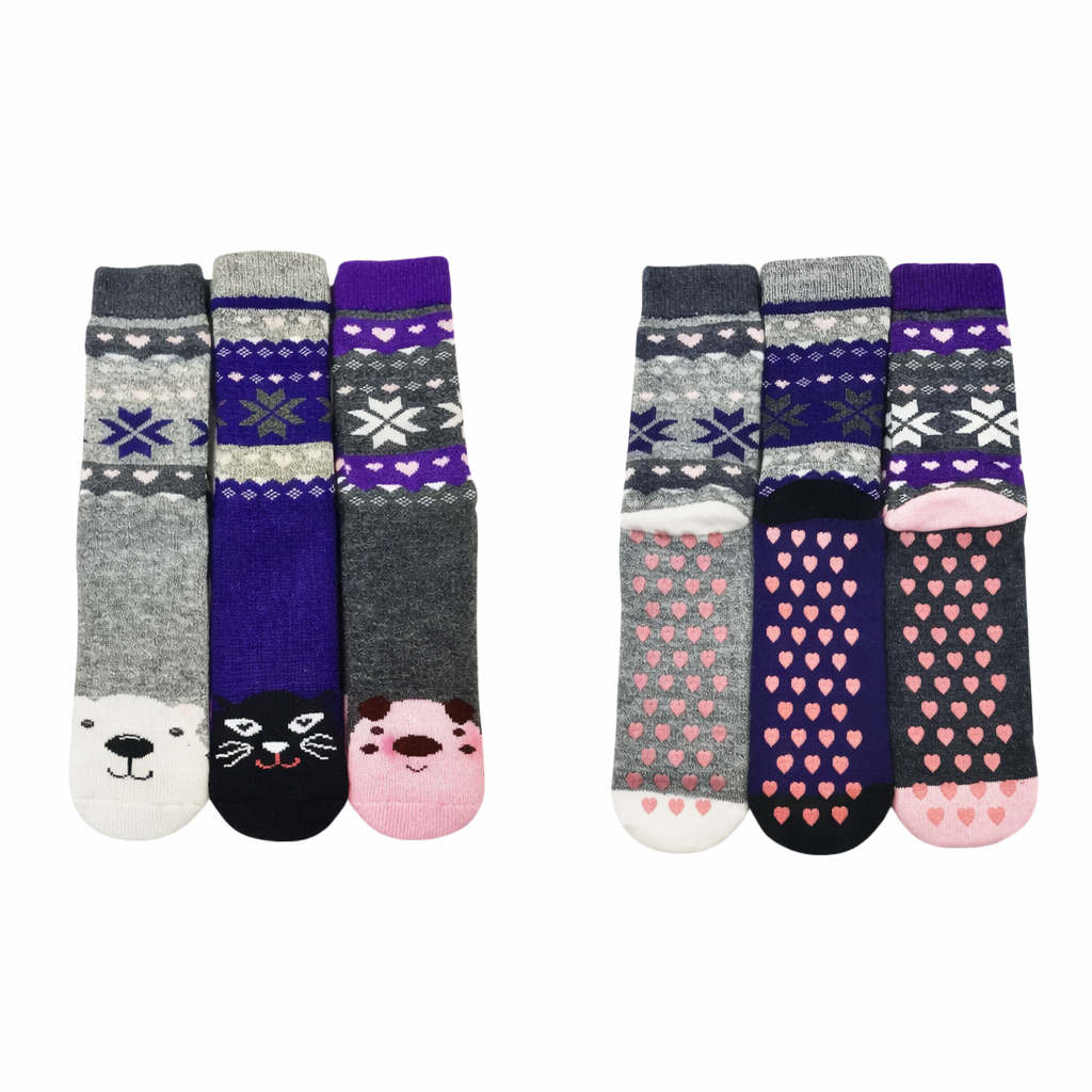 Best Thermal Socks Womens | Ultra Warm Socks for Women | Thermal Socks Women | Animal Design Winter Warm Christmas Socks Women UK4-8