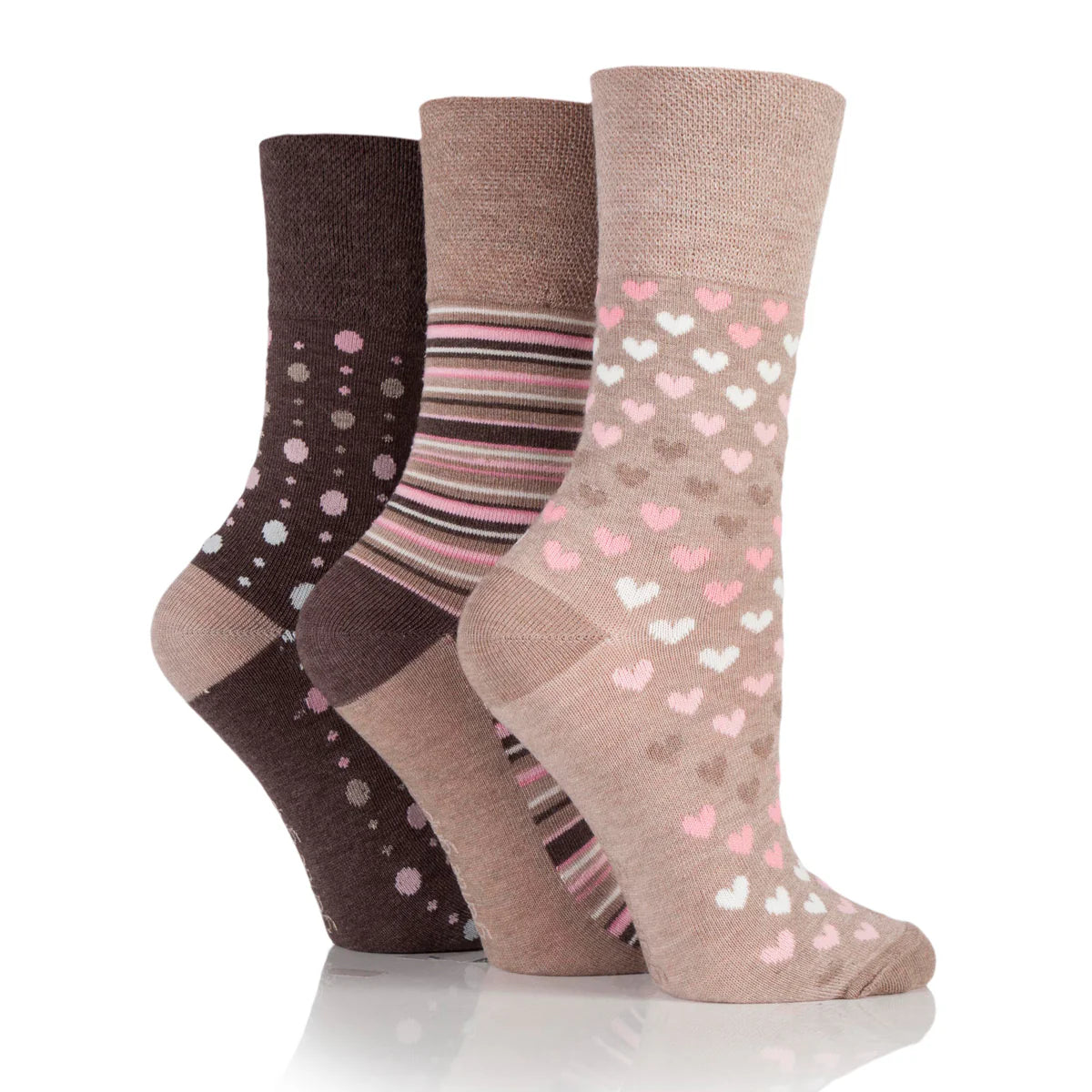 Gentle Grip Bamboo Socks for Women | Premium Non Elastic Women Socks | Ladies Bamboo Socks | Super Soft Mid Calf Women’s Socks UK 4–8