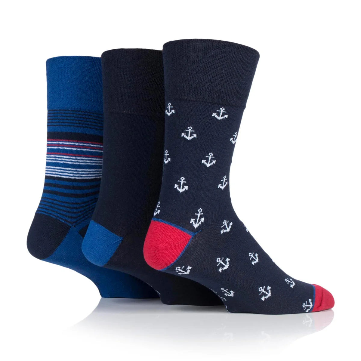 Gentle Grip Non Binding Mens Socks | Men's Non Binding Crew Socks | Men's Gentle Grip Socks Big Foot | Soft Cotton Rich Honeycomb Socks Mens Uk 6-11