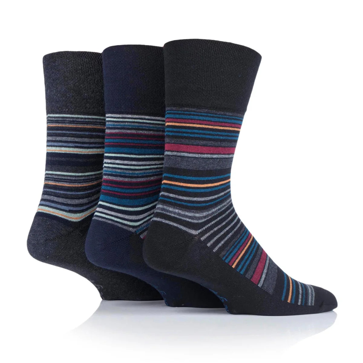 Gentle Grip Non Binding Mens Socks | Men's Non Binding Crew Socks | Men's Gentle Grip Socks Big Foot | Soft Honeycomb Socks Mens UK 6-11