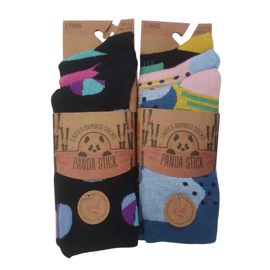 Best Bamboo Socks for Women | Premium Non Elastic Women Socks | Ladies Bamboo Socks | Ladies Abstract Designs Bamboo Socks for Healthier Feet by Pandastick Uk4-8