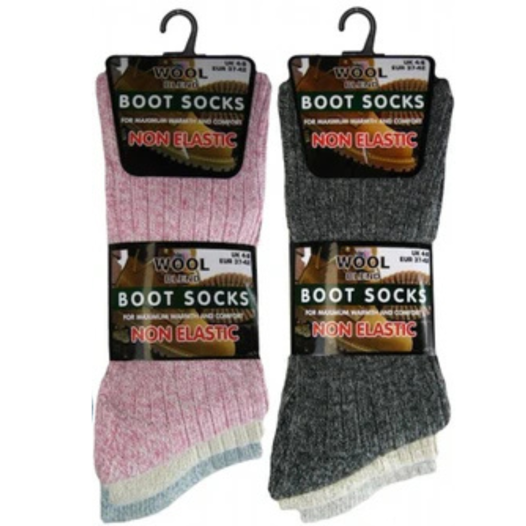 Best Socks for Women | Premium Non Elastic Women Socks | Premium Wool Ladies Socks | Soft Non Elastic Boot Socks Womens Uk 4-8