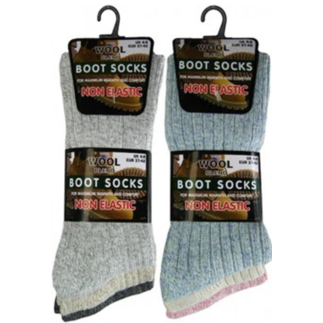Best Socks for Women | Premium Non Elastic Women Socks | Premium Wool Ladies Socks | Soft Non Elastic Boot Socks Womens Uk 4-8