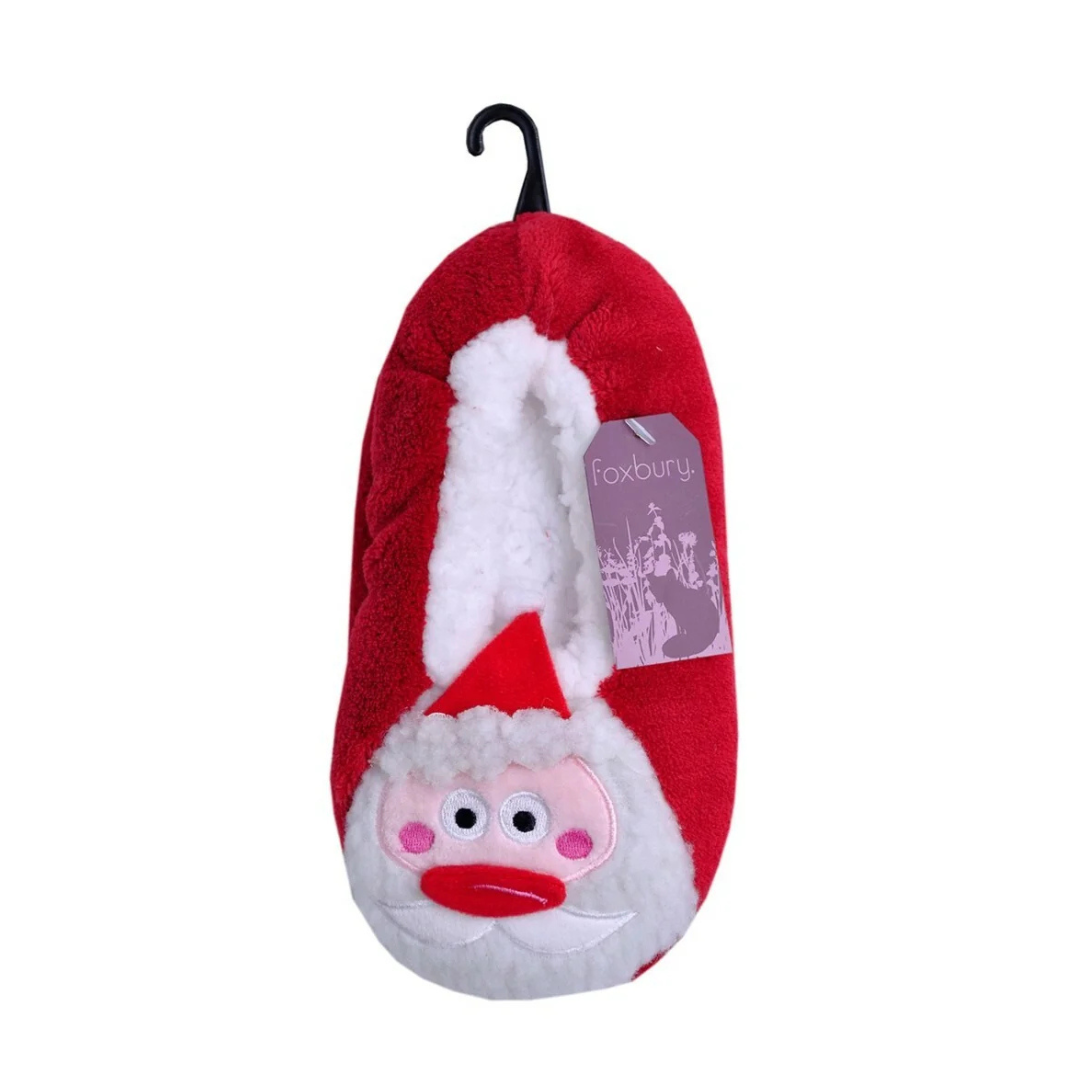 Foxbury Best Slipper Socks Women | 3D Santa Ankle Slipper Socks Women | Super Soft Ladies Bed Socks | Ladies Cozy Slipper Socks Women's | M to L