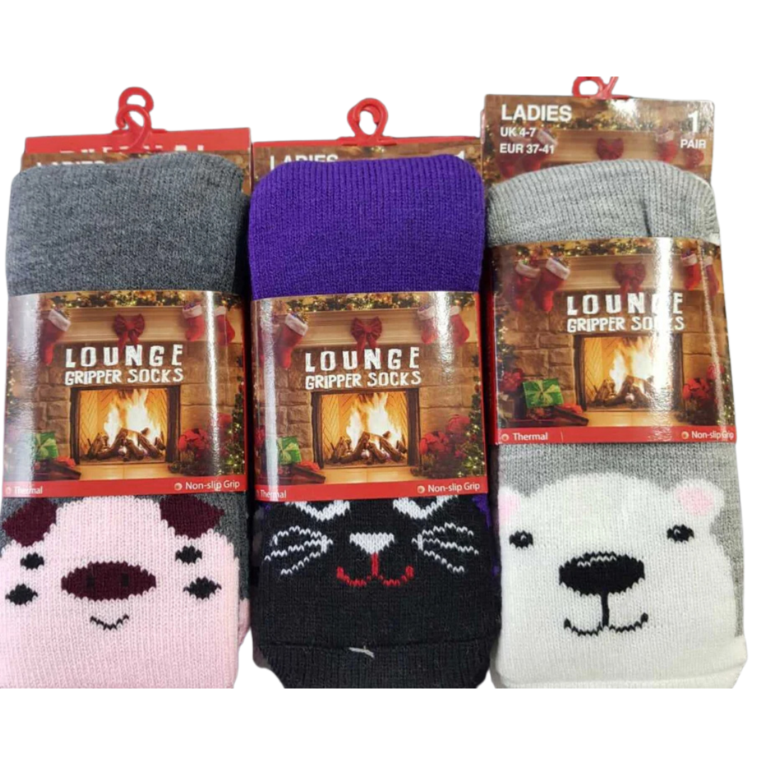 Best Thermal Socks Womens | Ultra Warm Socks for Women | Thermal Socks Women | Animal Design Winter Warm Christmas Socks Women UK4-8