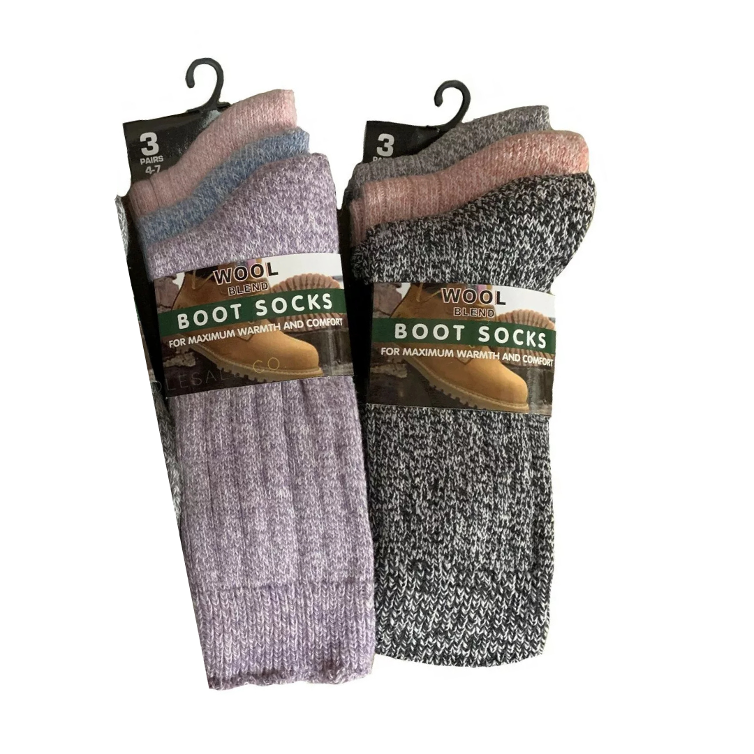 Best Socks for Women | Premium Non Elastic Women Socks | Wool Blend Ladies Socks | Ulta Warm Perfect Boot Socks Womens Uk 4-7