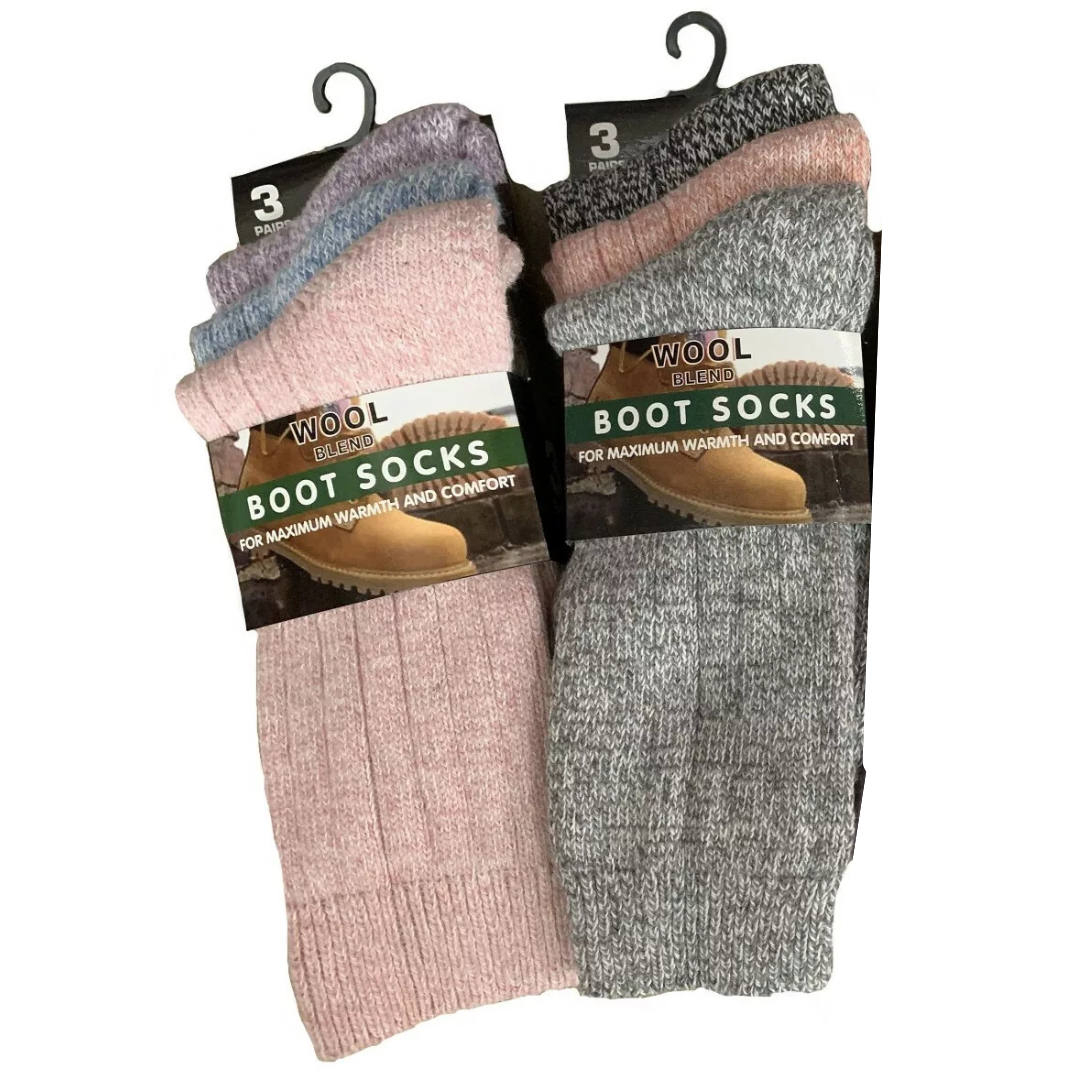 Best Socks for Women | Premium Non Elastic Women Socks | Wool Blend Ladies Socks | Ulta Warm Perfect Boot Socks Womens Uk 4-7
