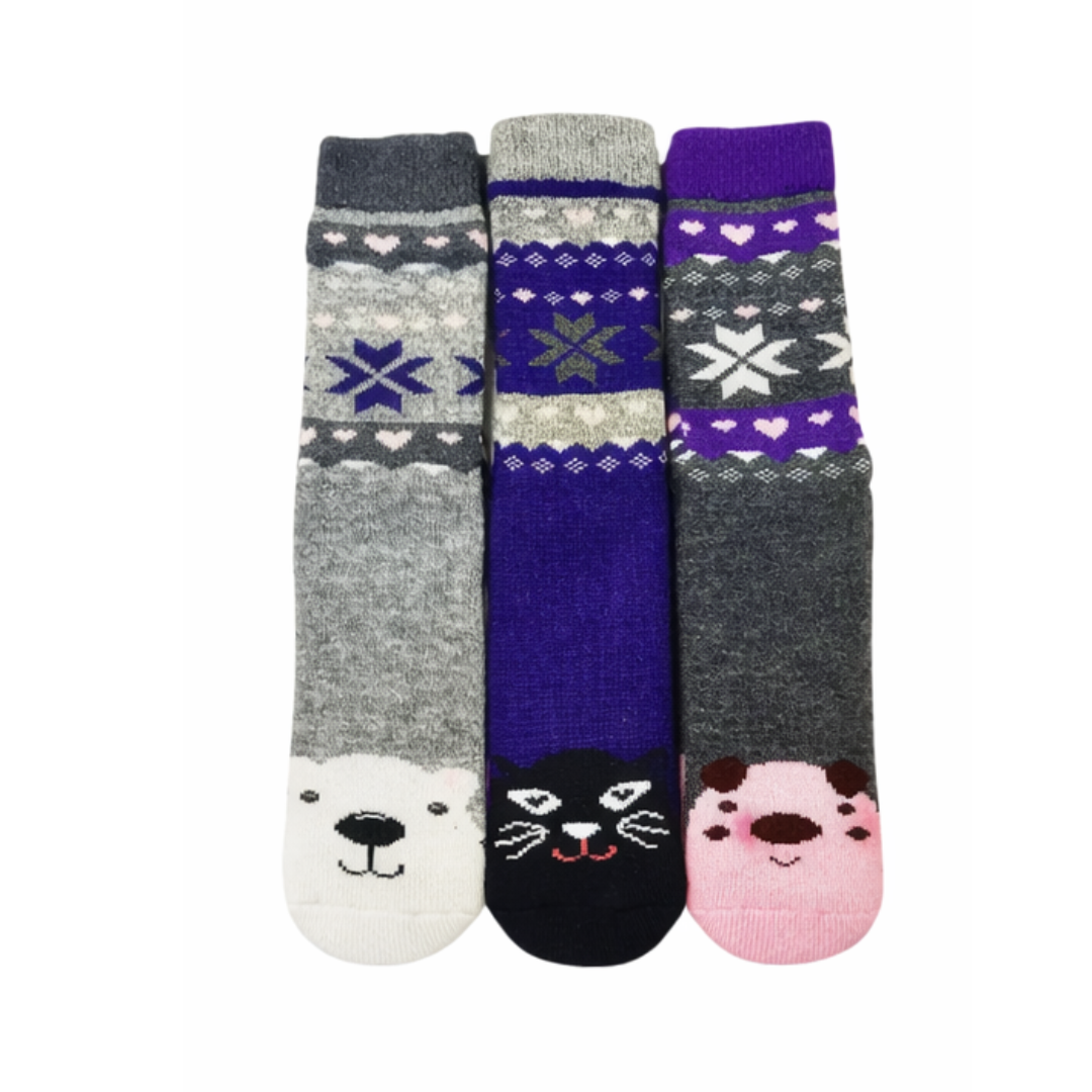 Best Thermal Socks Womens | Ultra Warm Socks for Women | Thermal Socks Women | Animal Design Winter Warm Christmas Socks Women UK4-8