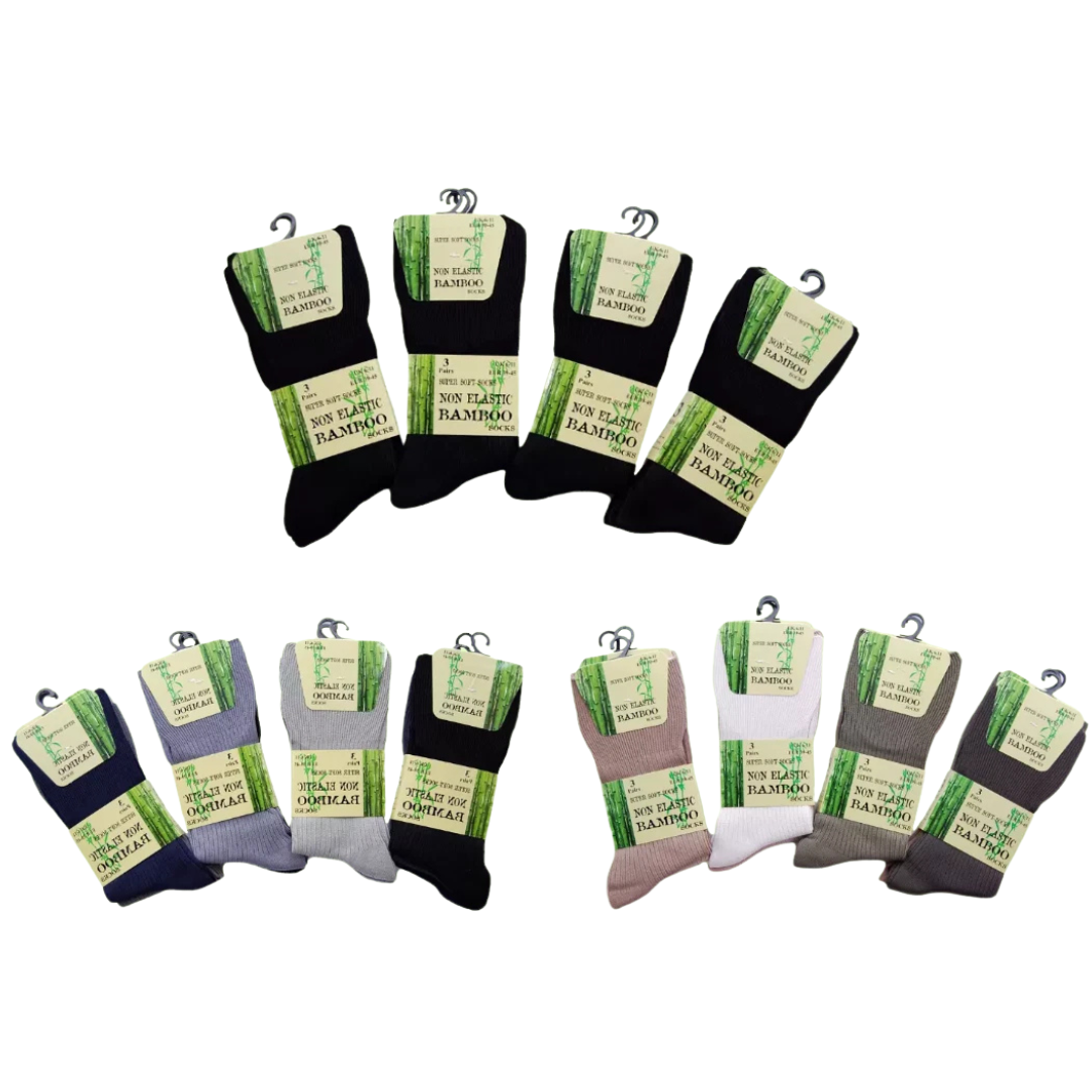 Mens Comfort Wear Black Bamboo Socks | Soft Anti Bacterial Socks | Mens Comfort Wear Black Bamboo Socks | Soft Anti Bacterial Socks UK 6-11