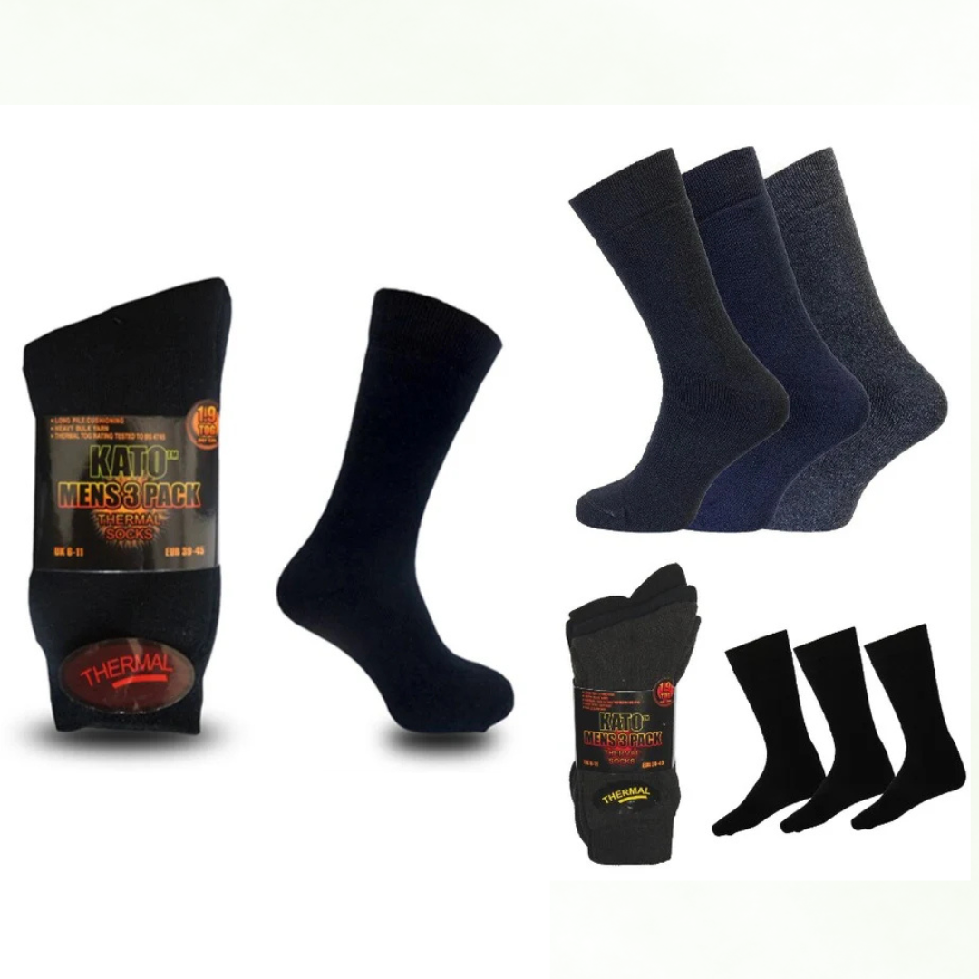 Best Thermal Socks for Men | Mens Winter Socks |  Ultra Warm Mens Socks | Thermal Socks for Mens Soft Cotton 1.9 Tog Winter Socks Uk 6-11