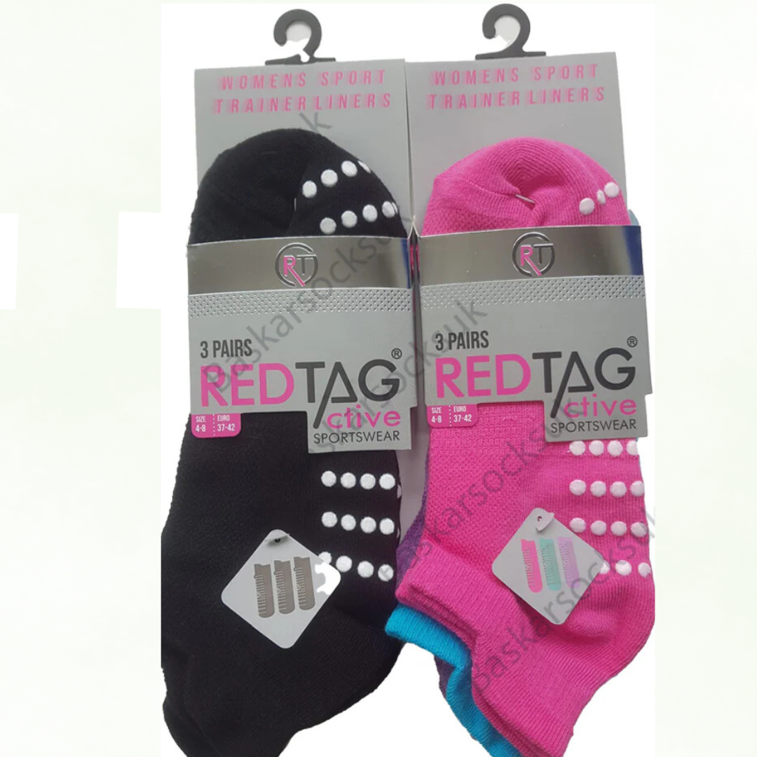 Premium Socks for Women | Ankle Crew Socks | Best Women's Socks | Low Cut Anti-Slip Bottom Gripper | Soft Ankle Socks Womens 4-8 UK