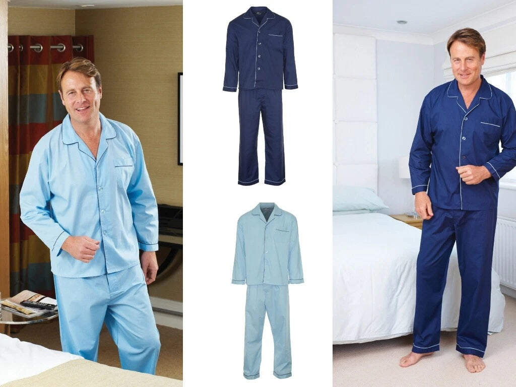 Men's Champion Plain Pyjama Set  | Long Pyjama Set for Men | Soft Cotton Mens Set |  Men's Traditional Long Pyjama Set S-3xl