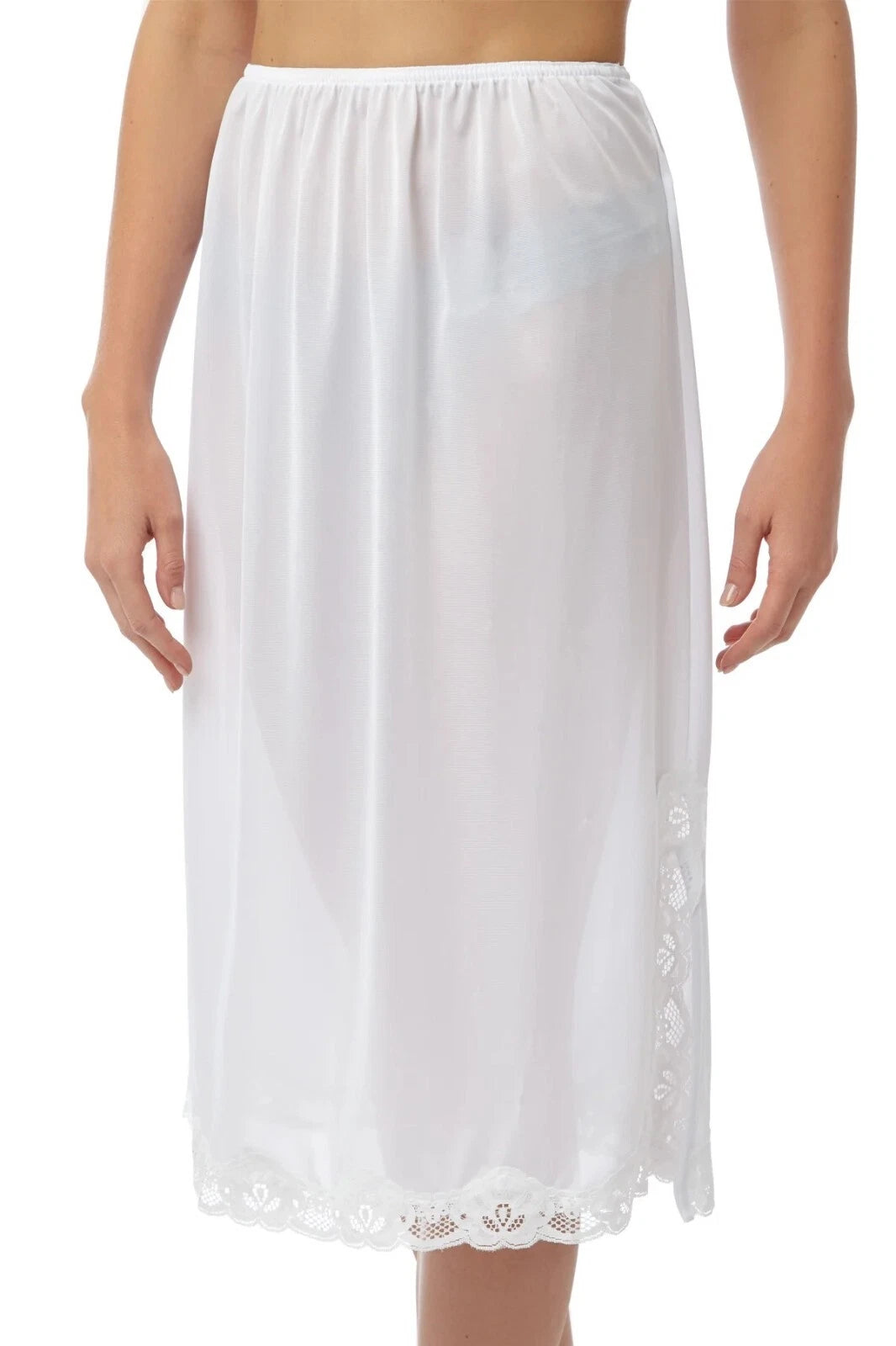 Ladies Half Slip | Womens Half Slip Underskirt | Waist Slip for Women | Ladies Waist Intimate Half Slip Underskirt White & Black 18" 24" 27" Sizes 12-26