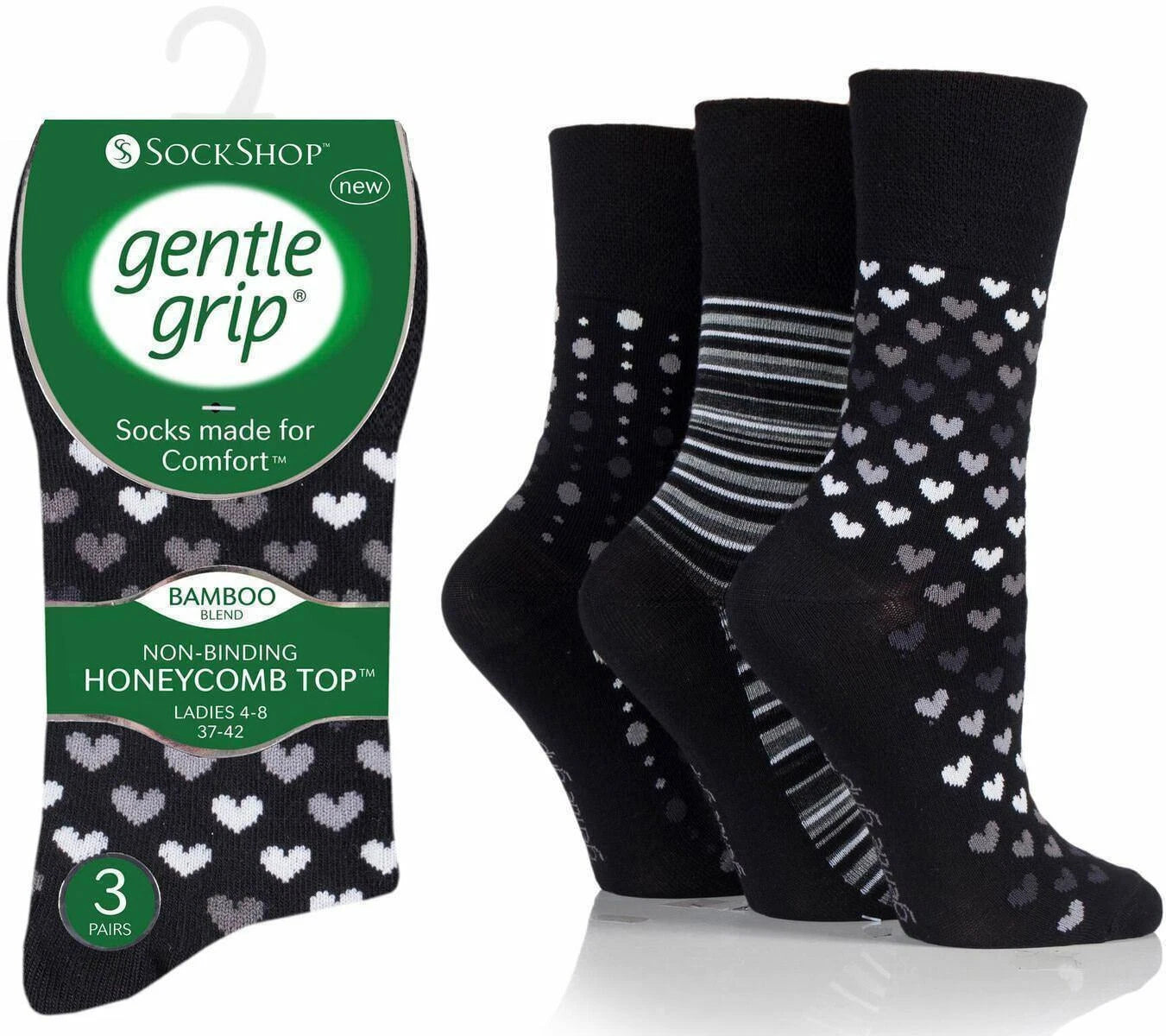 Gentle Grip Best Bamboo Socks for Women | Premium Non Elastic Women Socks | Premium Bamboo Ladies Socks| Super Soft Mid Calf Womens Socks UK 4-8