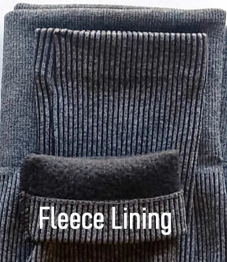 Brand New Ladies Soft Fleece | Ultra Warm Fleece for Women| Thermal Leggings Ladies | Lined Seamless Ribbed Knit Leggings S-Xl