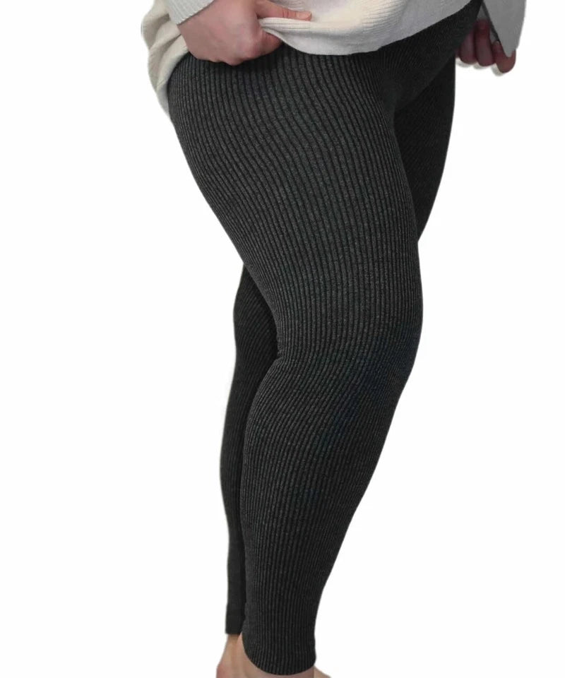 Brand New Ladies Soft Fleece | Ultra Warm Fleece for Women| Thermal Leggings Ladies | Lined Seamless Ribbed Knit Leggings S-Xl