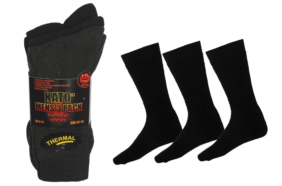 Thermal Socks Mens | Warm Winter Socks Men's | Thermal Socks Wool | 1.9 Tog Warm Winter Mens Socks UK 6-11