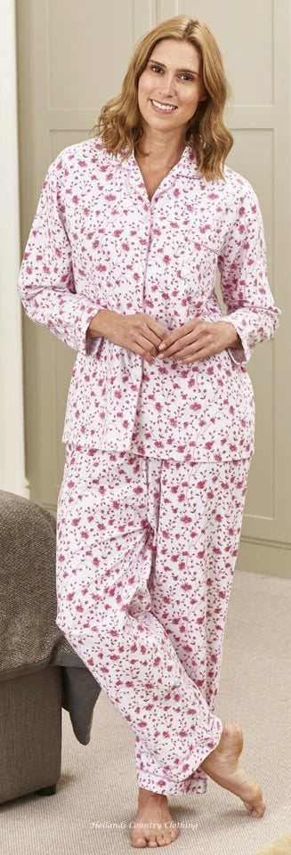 Nightdress for Womens | Long Sleeve Nightie | Full Sleeves Womens Pyjamas Set | Blue Seas by Champion Ladies Brushed Cotton Nightdress Size 12-26