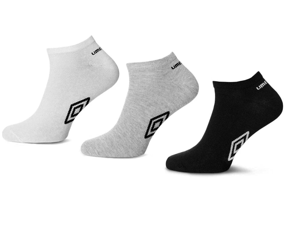 Best Ankle Socks for Men | Mens Trainer Socks | Premium Mens Socks | Mens Official Summer Umbro Trainer Liner Socks | Ankle Socks White Black Size 6-11