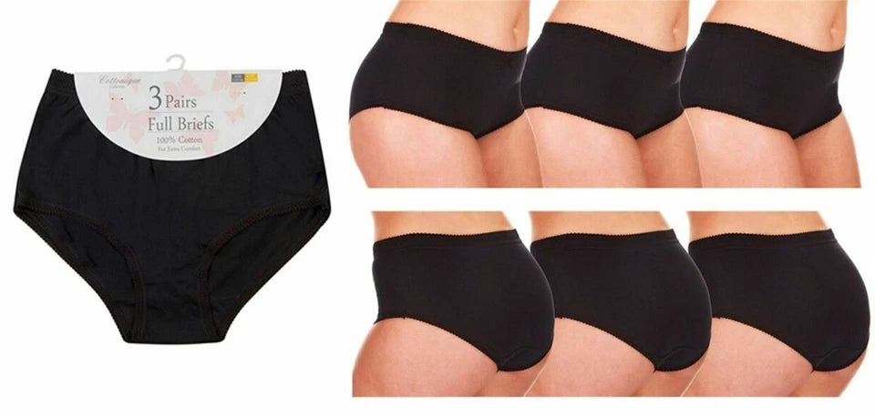 Best Underwear for Women | Womens Short Knickers | Ladies Knickers | Women's Ladies Briefs | Cotton Black Pastel White Underwear Loral by Cottonique