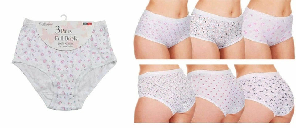 Best Underwear for Women | Womens Short Knickers | Ladies Knickers | Women's Ladies Briefs | Cotton Black Pastel White Underwear Loral by Cottonique