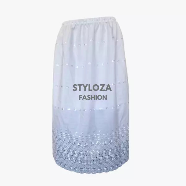 Ladies Half Slip | Women Underskirt | Ladies Poly Cotton Waist | Half Slip Underskirt Embroidered 27 Length Size 10-28