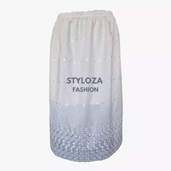 Ladies Half Slip | Women Underskirt | Ladies Poly Cotton Waist | Half Slip Underskirt Embroidered 27 Length Size 10-28