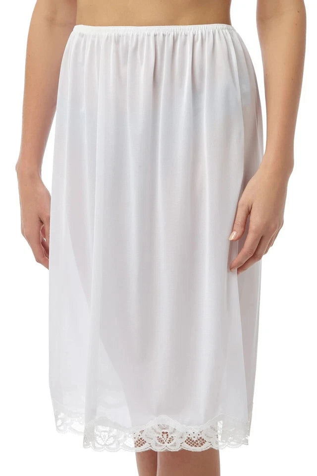 Ladies Half Slip | Womens Half Slip Underskirt | Waist Slip for Women | Ladies Waist Intimate Half Slip Underskirt White & Black 18" 24" 27" Sizes 12-26