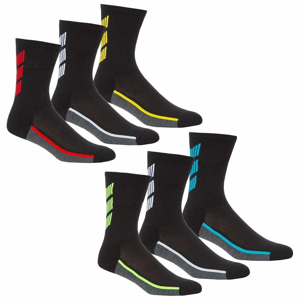 Men's Crew Socks | Mens Bamboo Sports Socks | Bamboo Sports Socks for Men | Industrial Crew Mens Socks, Lightweight Sports Socks Mens Uk 6-11