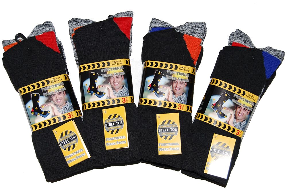 Mens Work Socks | Heavy Duty Work Socks | Mens Socks for Work | Heavy Duty Mens Socks for Functional Works | Long Hose Work Boot Socks Mens Uk6-11